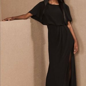 BHLDN Black Lena Dress